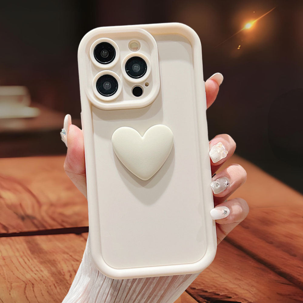 3D Love Protective Case for Apple iPhone 15 - Matte Finish