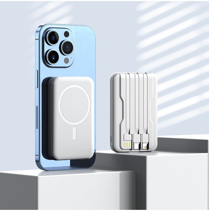 MagSafe Magnetic Wireless Power Bank 10000mAh Mini Super Fast Charging Mobile Power Supply - Korvel
