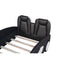 Twin Size Race Car-Shaped Platform Bed with Wheels - Black