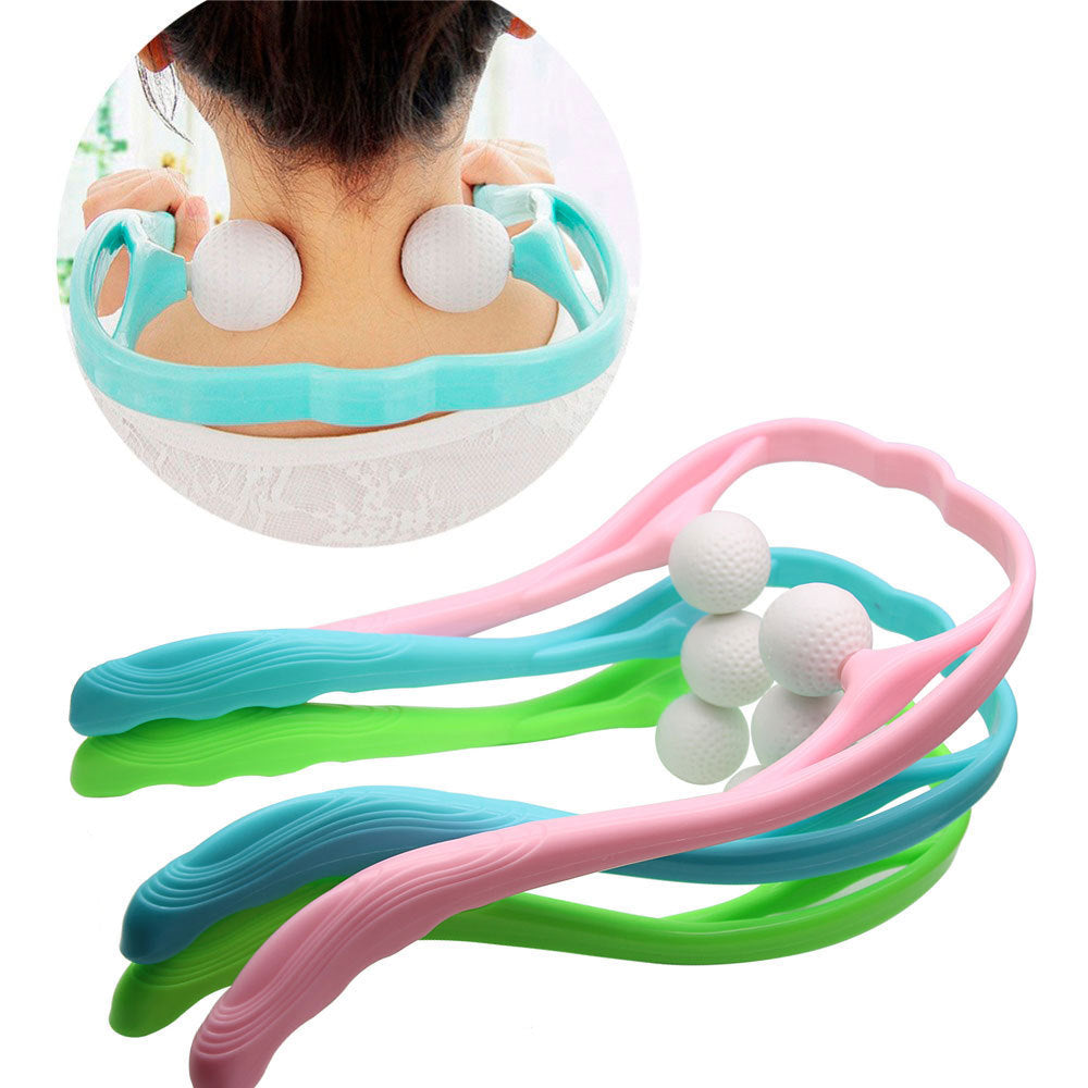 Aptoco Newest Neck and Shoulder Therapeutic Dual Trigger Point Self-Massage Tool - Korvel
