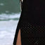 Openwork Scoop Neck Cover Up