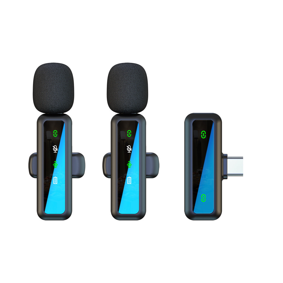 Wireless Lapel Microphone for Outdoor Computer Live Streaming Noise Reduction Universal Small Microphone - Korvel