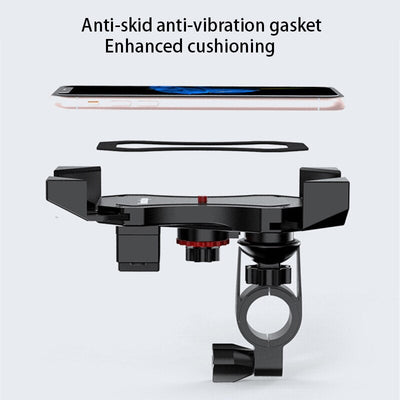 Motorcycle Handlebar Phone Mount for 4-6.5 inch Devices