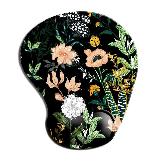 Ergonomic Mouse Pad Wrist Rest Non-Slip Rubber Desk Mat Pad Under Hand Office Mouse Carpet Wristband Wrist Support Accessories - Korvel
