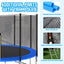 14 FT TRAMPOLINE OUTSIDE SAFETY NET WITH BASKETBALL HOOP - Korvel