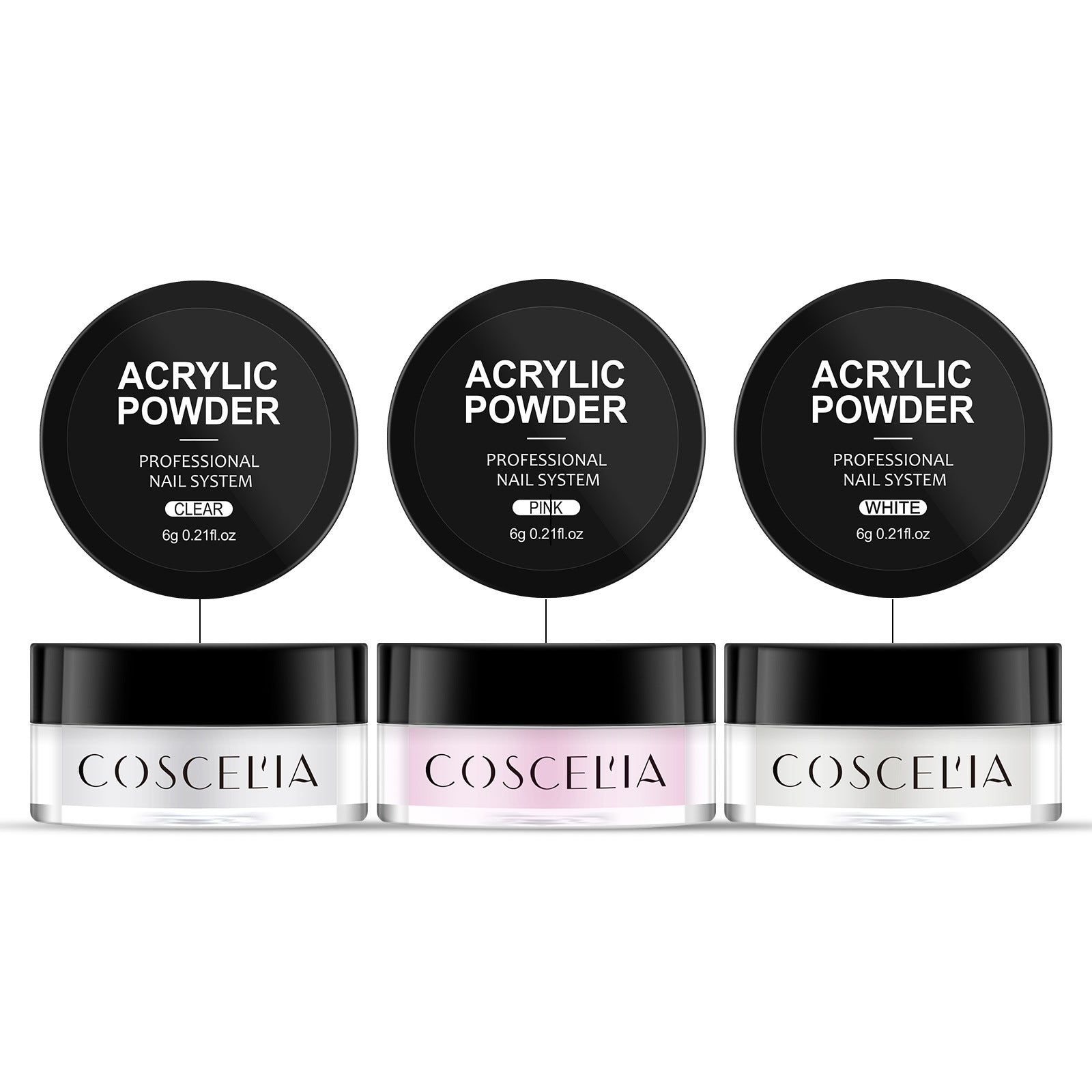 COSCELIA New 9 Color Crystal Color Powder 30Ml Crystal Liquid Manicure Tool Full Set Of Beginners - Korvel