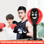 Stress Relief Punching Suction Cup Base Fighting Speed Ball Spring Foam Set Easy Installation Inflatable for Fitness Equipment - Korvel