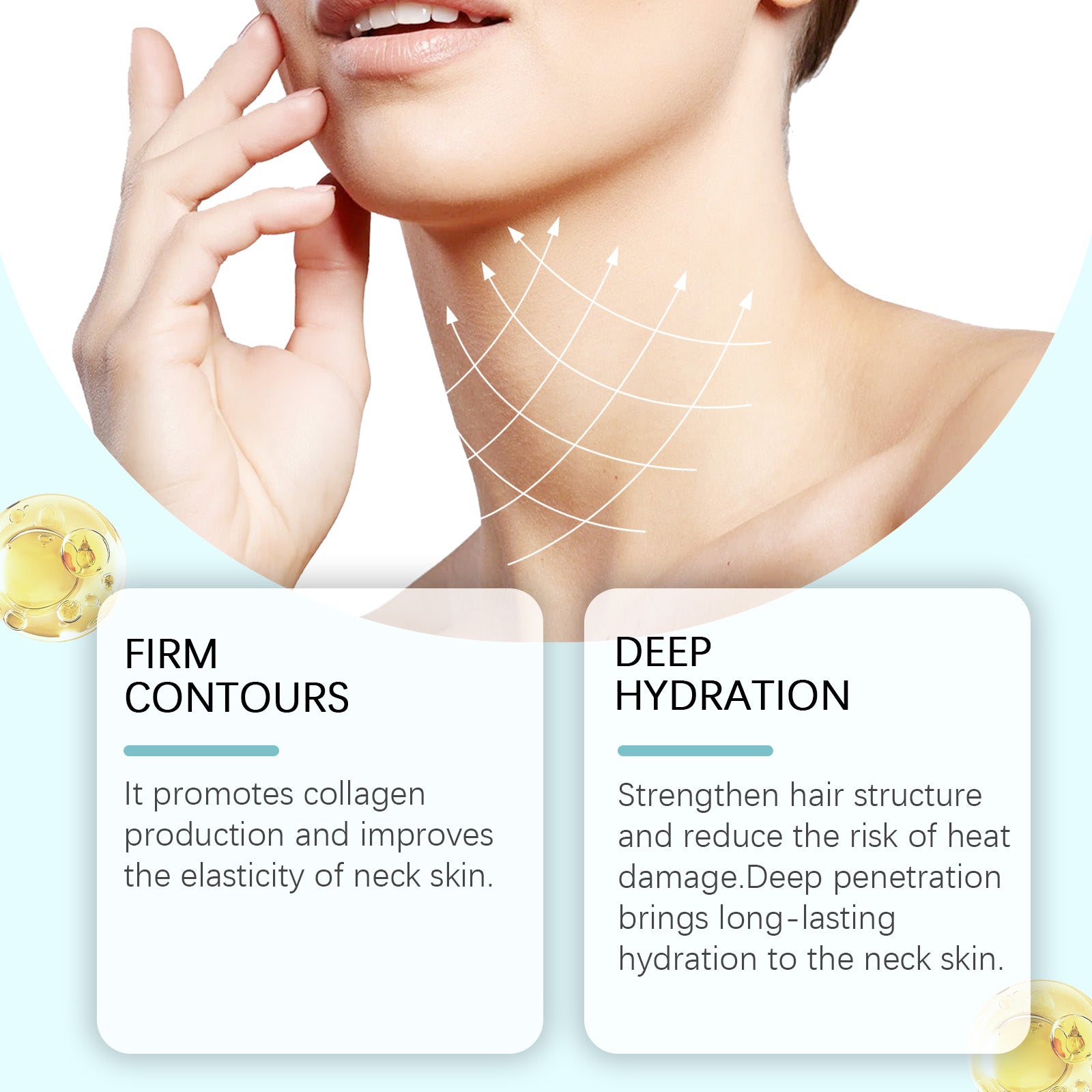 Collagen Neck Patch Gently Nourishes And Lifts Neck Skin Elastic Moisturizing Skin Care Neck Patch - Korvel