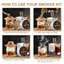 Cocktail Smoking Wood Chips 6 Types of Smoked Wood Flavors Bourbon Whiskey Gift for Father/Husband/Men - Korvel
