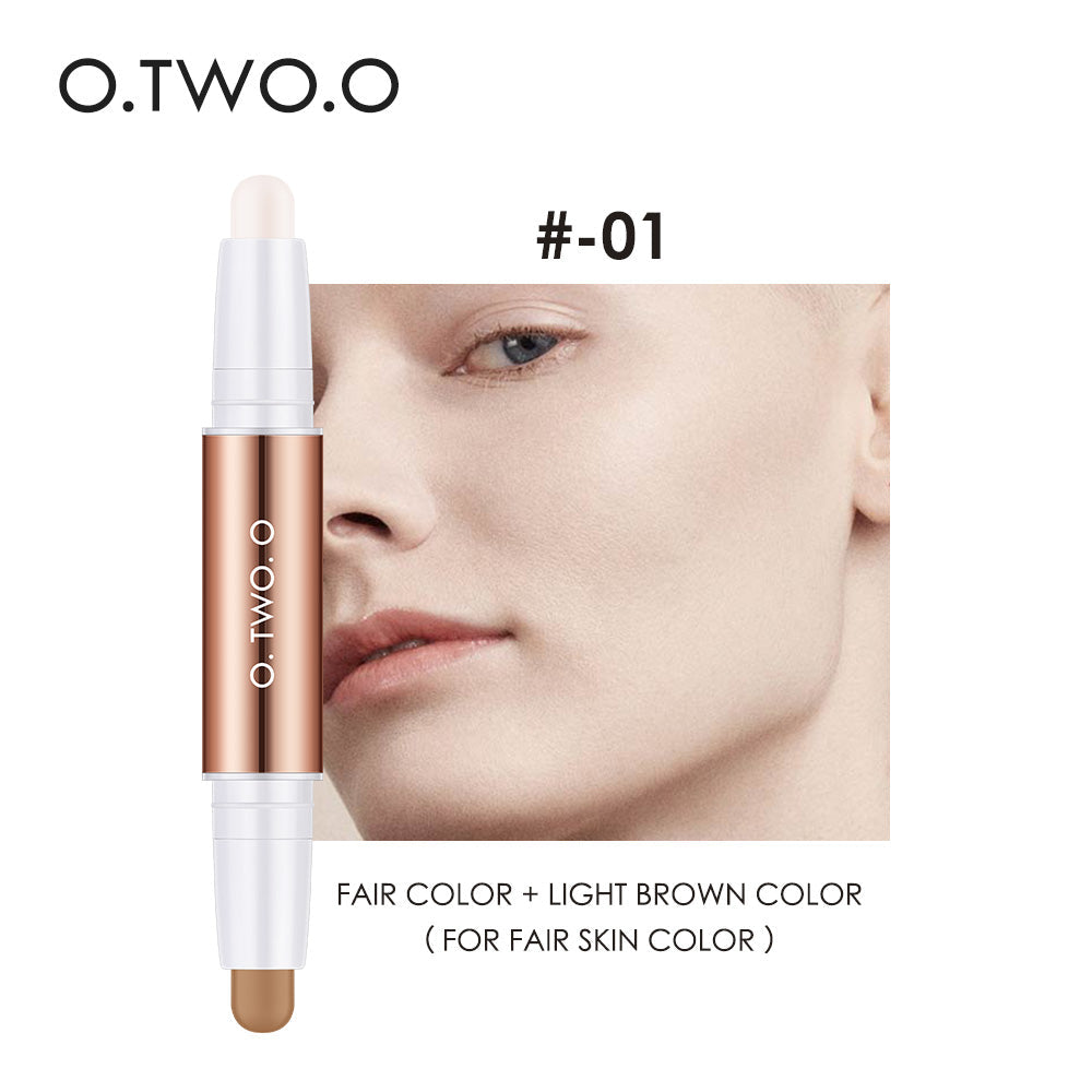 Radiant Modeling Face Light Shadow Double Head Repair Stick Clavicle Shadow Pen Face Three-Dimensional Highlight Concealer SC030 - Korvel