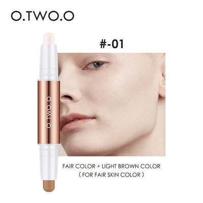 Radiant Modeling Face Light Shadow Double Head Repair Stick Clavicle Shadow Pen Face Three-Dimensional Highlight Concealer SC030 - Korvel