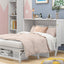 Queen Size Murphy Bed with Built-In Charging Station and a Shelf  White - Korvel