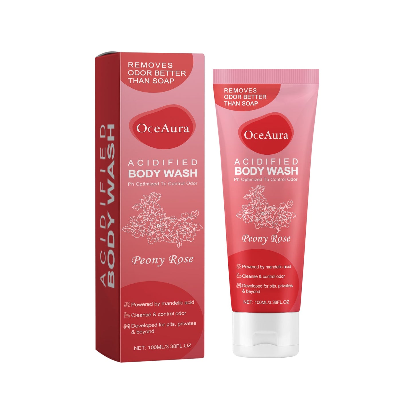 Gel Douche Acidifié à l'Huile de Rose et Acide Mandélique