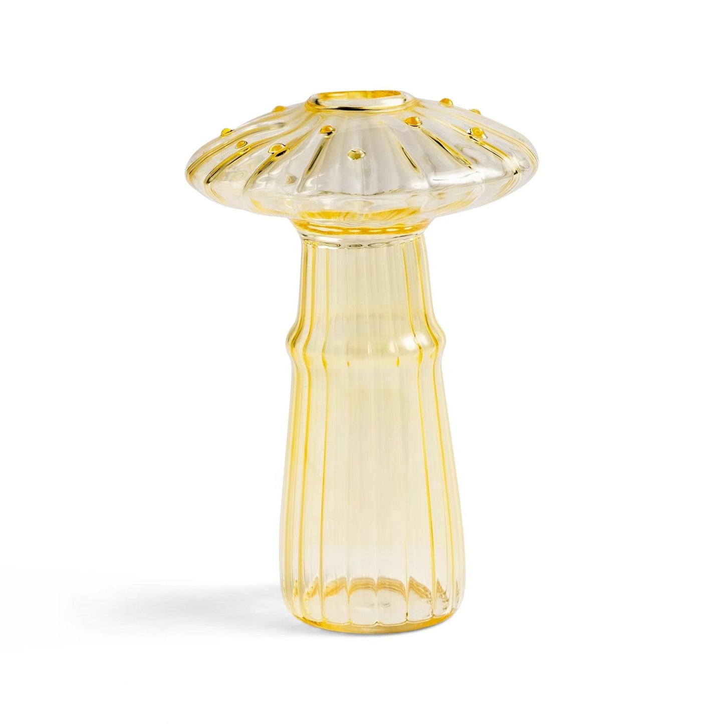 Vase en verre champignon élégant pour la décoration intérieure