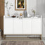 TREXM Modern Sideboard Elegant Buffet Cabinet with Large Storage Space for Dining Room, Entryway (White) - Korvel