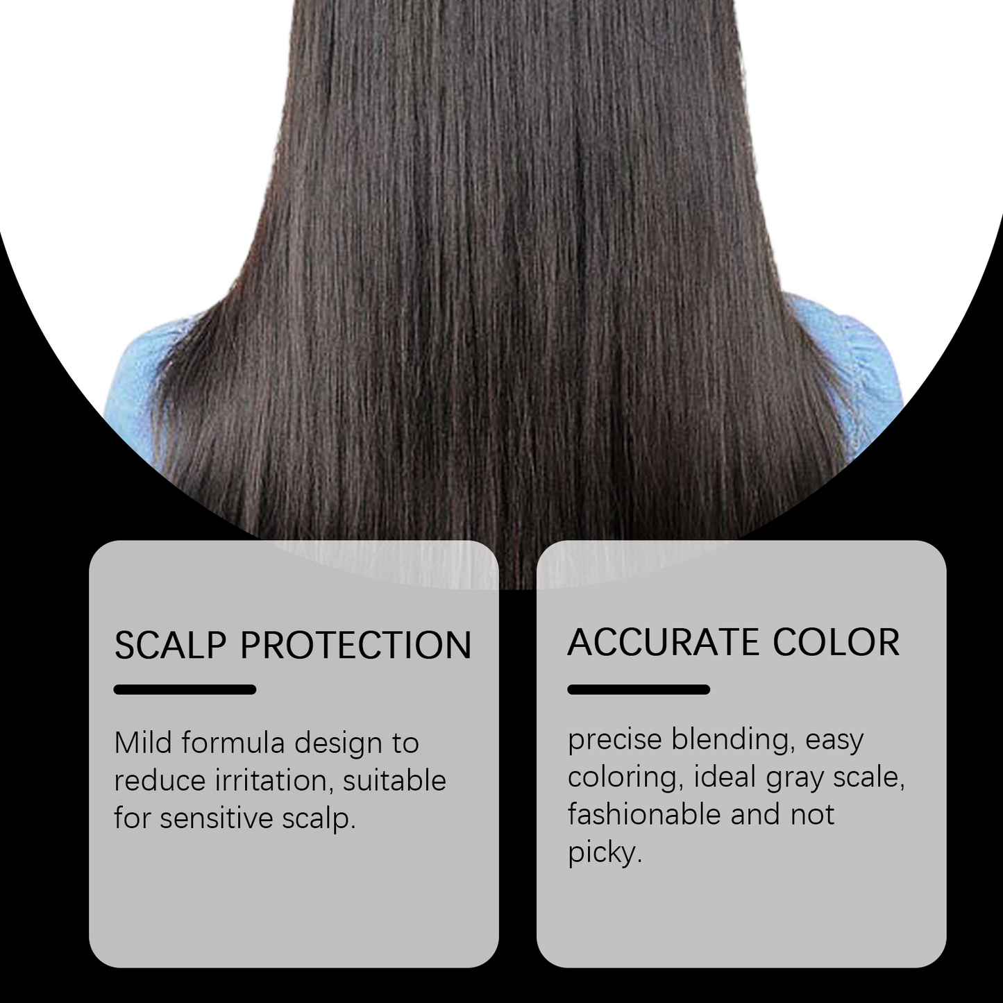 Plant Black Hair Shampoo Plant Extract Wash Care Diy Color Developing Hair Refreshing And Supple Shampoo - Korvel