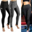 High Waist Elastic Workout Leggings with Tummy Control