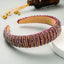 Hair Hoop Hand Woven Beaded Head Hoop Female Baroque Sponge Hair Bundle Korean Style Of The Net Red Face Wash Hair Accessories - Korvel