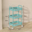 3 - tier rolling metal utility cart with wheels. Multifunctional, for kitchen, etc. Model: FRUTA - 001 1690 2090 - Korvel