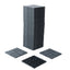 Plastic interlocking deck tiles, 44 terrace deck tiles, 12 "x12" square waterproof terrace floor tiles, gray - Korvel