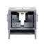 30" Bathroom Vanity with Sink, Multi-functional Bathroom Cabinet with Doors and Drawers, Solid Frame and MDF Board, Grey - Korvel