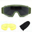 Tactical Military Wind Goggles - Impact Protection with Three Lens Set
