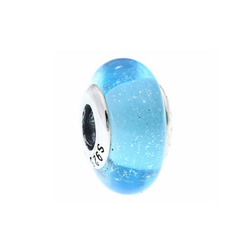 Platinum Di Love Rainbow Glass Beads for DIY Projects