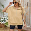 Half Zip Short Sleeve Hooded Top - Korvel