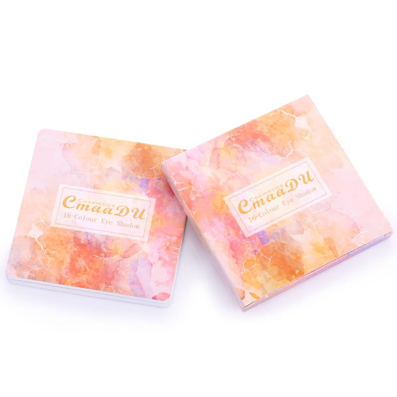 CmaaDu 16 Shades Shiny Eyeshadow - Matte & Metallic