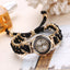 New small dial with diamond inlay Women's woven rope watch Women's creative fashion retractable rope quartz watch - Korvel