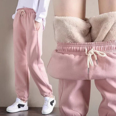 Pantalones de chándal harem lujosos y cómodos con cordón