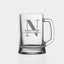 Tasse à bière en verre rond de 16 oz personnalisable