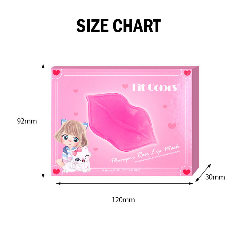 Fit Colors Moisturizing Lip Mask Lip Patch Single Piece Independent Packaging Fade Fine Lines Lip Care Lip Mask - Korvel
