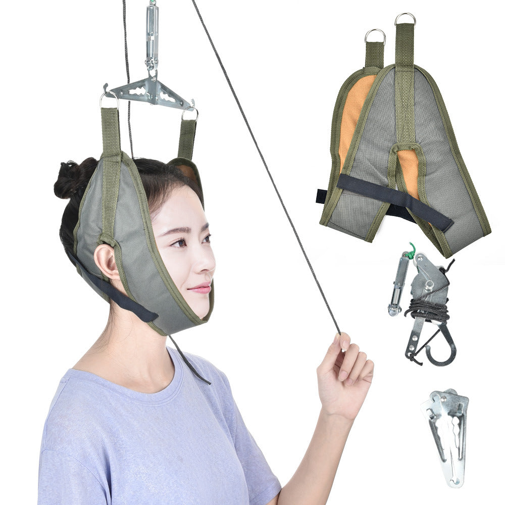 HailiCare Cervical Traction Frame Portable Hook Neck Correction Frame Neck Stretcher - Korvel