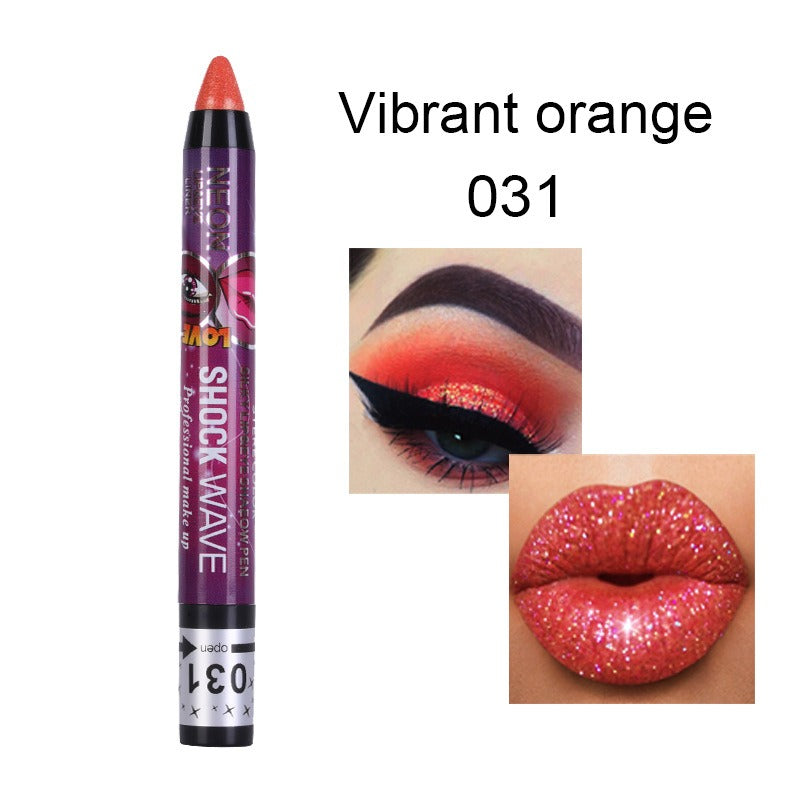 KISS SUSY 36 color eye shadow pencil stick lip pencil 2 in 1 is not easy to smudge - Korvel