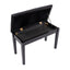 Elegant Piano Bench with Padded Cushion & Storage Compartment
