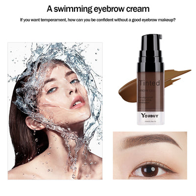 Eyebrow ointment dye waterproof quick drying natural eyebrow long-lasting travel portable set liquid eyebrow pencil ﻿ - Korvel