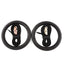 2Pcs High Quality Heavy Duty ABS Plastic 28mm Exercise Fitness Gymnastic Rings With Foam Handle Gym Exercise Crossfit Pull Ups A - Korvel