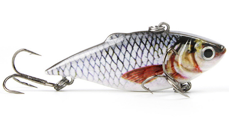 Mmlong 2.5/8.6g Vib Crankbait Lifelike Fishing Lure  Slow Sinking Hard Fish Wobbler Pes - Korvel