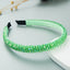 Fish Line Braided String Crystal Hair Band Korean Temperament Senior Sense Wash Face Headband - Korvel