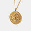 Collier en forme de montre en acier titane zircon
