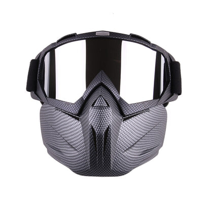 Men Women Ski Snowboard Snowmobile Goggles Snow Winter Windproof Skiing Glasses Motocross Sunglasses with Face Mask - Korvel