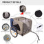Tangkula Dog Bike Trailer Breathable Mesh Dog Cart with 3 Entrances Safety Flag 8 Reflectors - Korvel