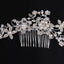 Hair comb, bridal rhinestone and pearl headdress, wedding dress accessories - Korvel