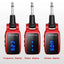 Wireless Guitar System Rechargeable Upgrated LED Screen15 Channels UHF Wireless Guitar Transmitter Receiver Guitar Accessories - Korvel