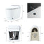 Heated seat intelligent toilet, integrated toilet, automatic flushing water tank toilet, with foot sensor flushing, white night - Korvel