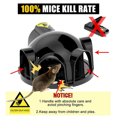 Strong Snap Mouse Rat Traps-High Sensitive Snap Big Plastic Mouse Trap Rodent Catcher - Korvel