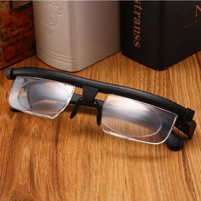 Adjustable Strength Lens Reading Myopia Glasses Eyewear Variable Focus Vision - Korvel