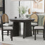 TREXM 5-Piece Retro Dining Set with Expandable Table & Chairs