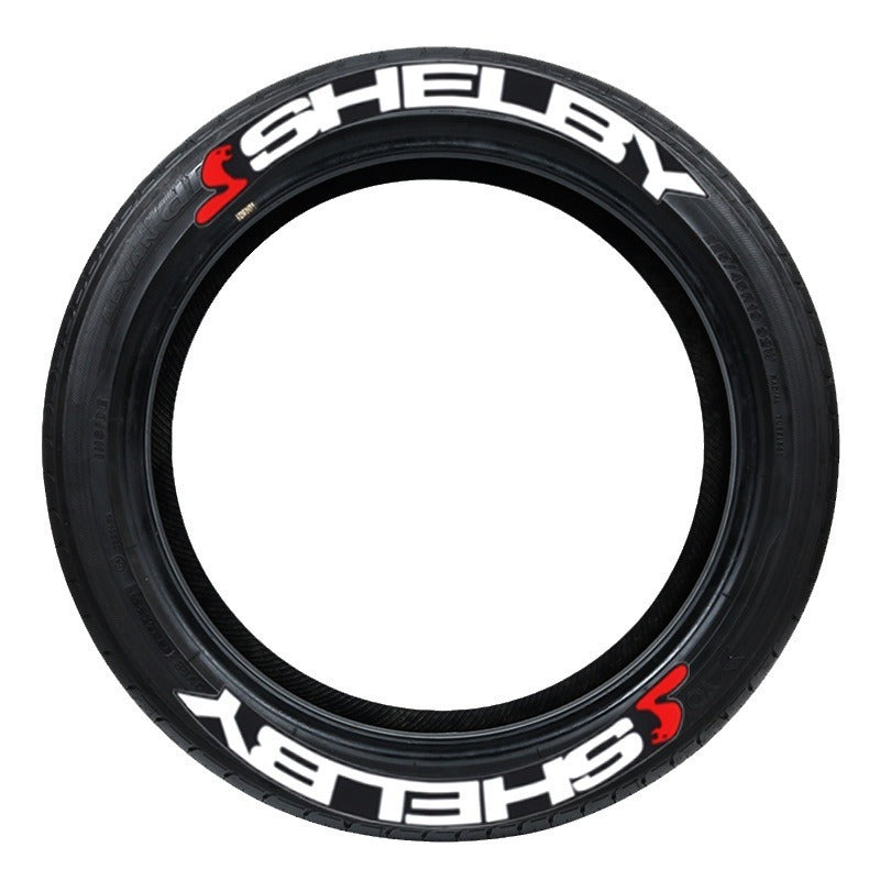Car tire stickers tire letter stickers English letter 3D stickers - Korvel